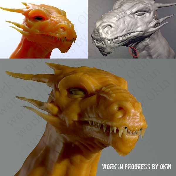 There be dragons everywhere captain. New work in progress from me.