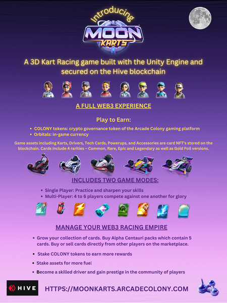 Moonkarts: Infographic - 3D Kart Racing  