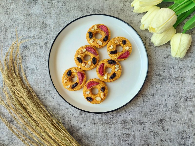 Oatmeal Donut Soft Cookies With Topping Variants