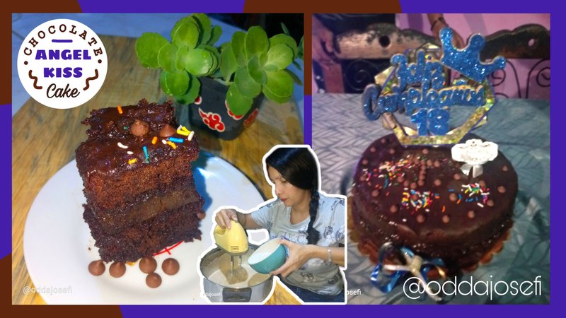 (ENG-SPA) Chocolate Angel Kiss Cake 💋😇🥧🍫✨  