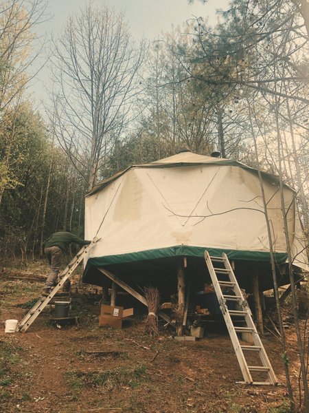 Living in a 'Yome' shelter for the summer