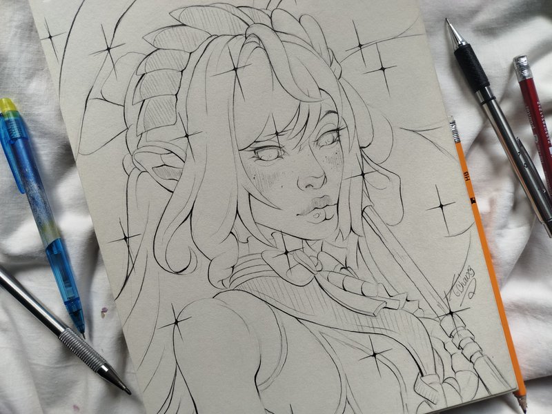 Vivian Bambanee ☂️✨ | FanArt Zenless Zone Zero☂️✨ | Line Art ☂️✨