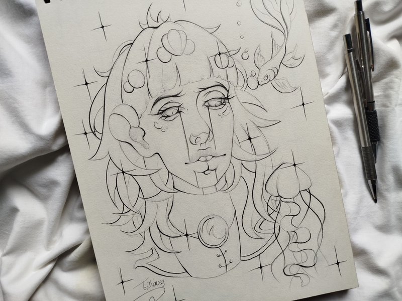 Holozing FanArt | 🐟 Healer of the Ocean, female 🌊