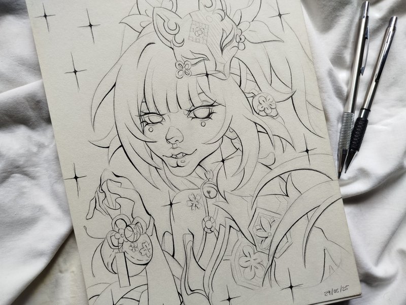 ✨Sparkle✨ | Honkai Star Rail Fan Art | ✨Line art Drawing✨