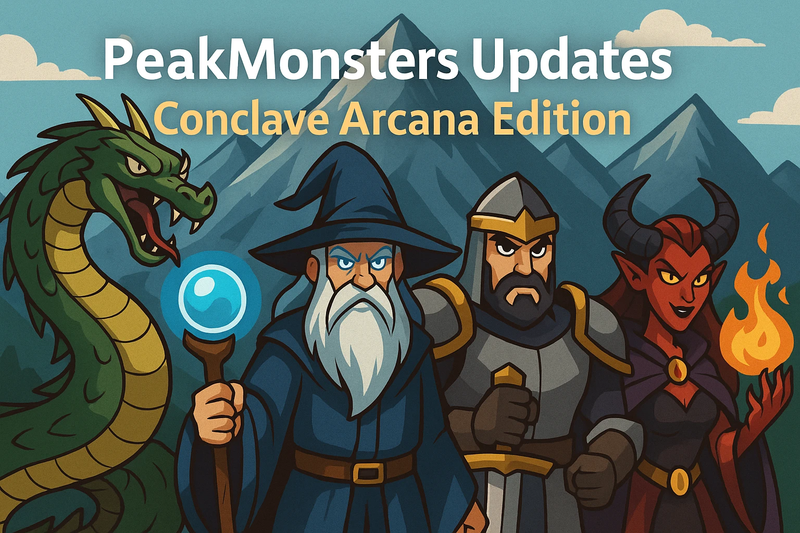 PeakMonsters Updates - Supporting the Conclave