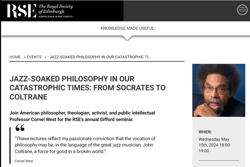 PEPT Philosophy  - Learn Before You Earn introduces Cornel West.