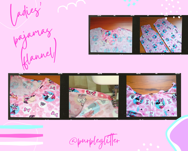 Pijama de dama (franelilla) 💕 (Eng-Esp).