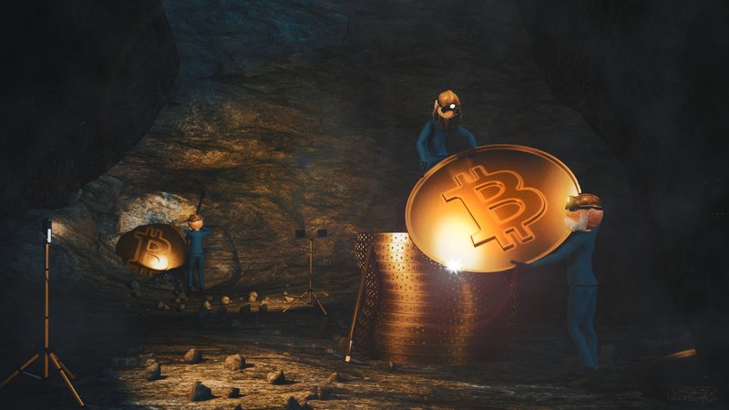 Bitcoin Miners - Digital Art [EN | DE]