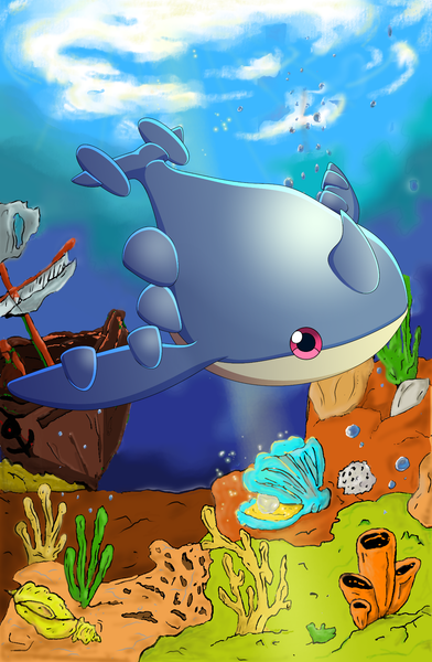 Under the sea with Water Whale 🐳 | My Holozing Creature Background Contest. 