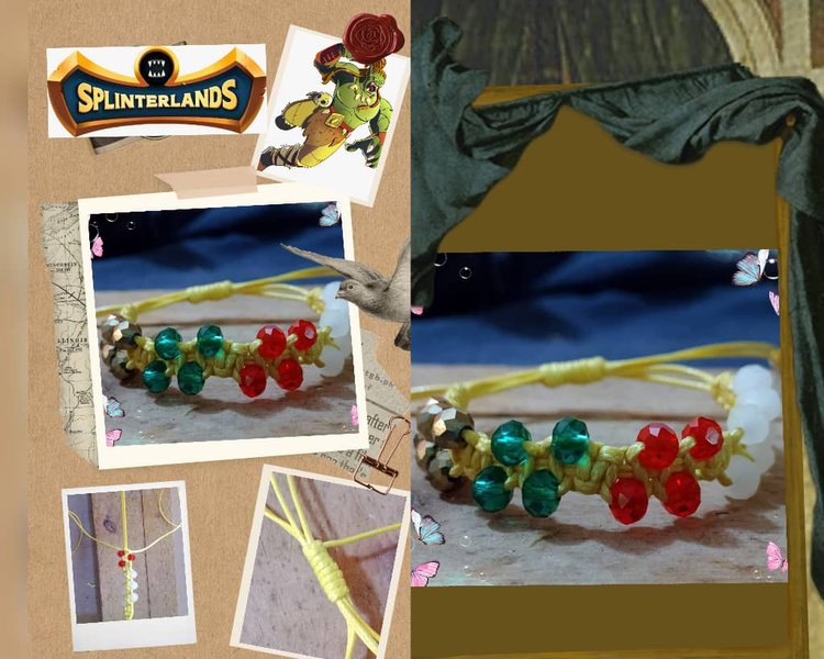 Pulsera con cristal checo inspirada en Qid Yuff ** Bracelet with Czech crystal inspired by Qid Yuff (Esp / Eng)