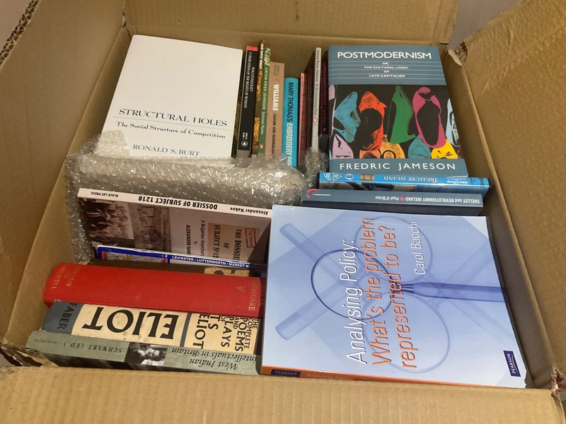 From two bookcases to one box
