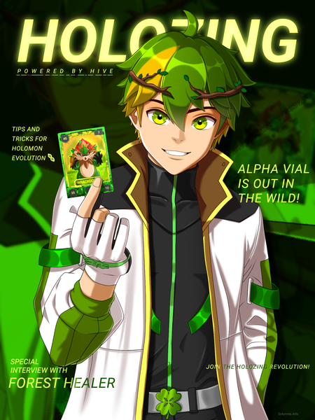 Forest healer Magazine cover as holozing fanart!