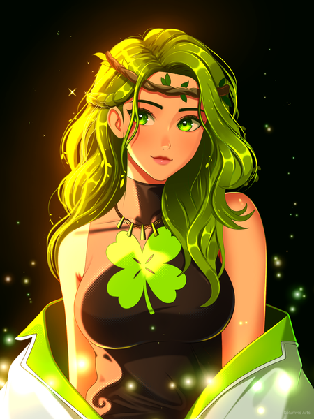 "Emerald Flame" holozing fanart!