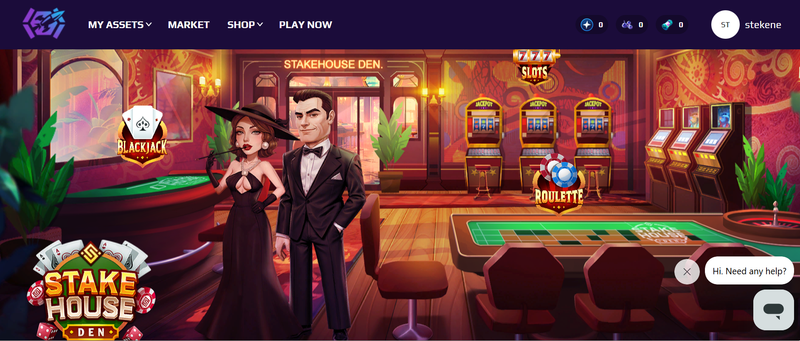 Winning my first game of blackjack on Stakehouse Den