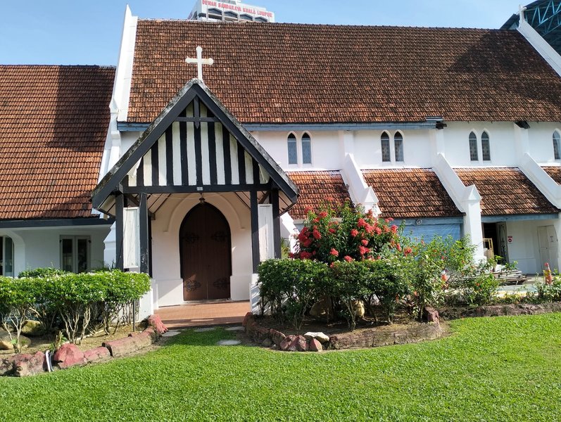 The simple St Mary's Cathedral in Kuala Lumpur, Malaysia