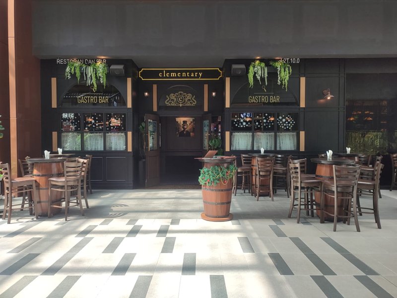 The masculine bar Elementry located in TRX mall, Kuala Lumpur.