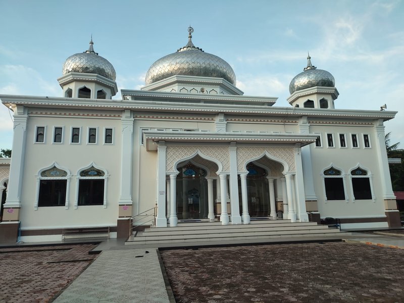 Al Ikhlas Mosque on a hill in Banda Aceh, Indonesia.