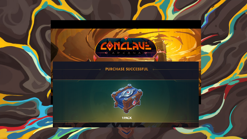 Splinterlands  || Opening Packs and Unboxing the Conclave Arcana Theme