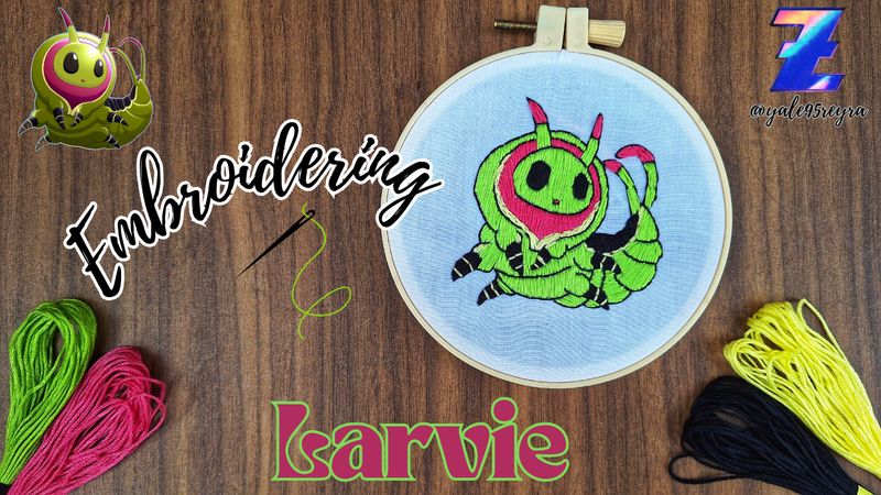 [EN-ES] Embroidering Larvie - Holozing Fanart