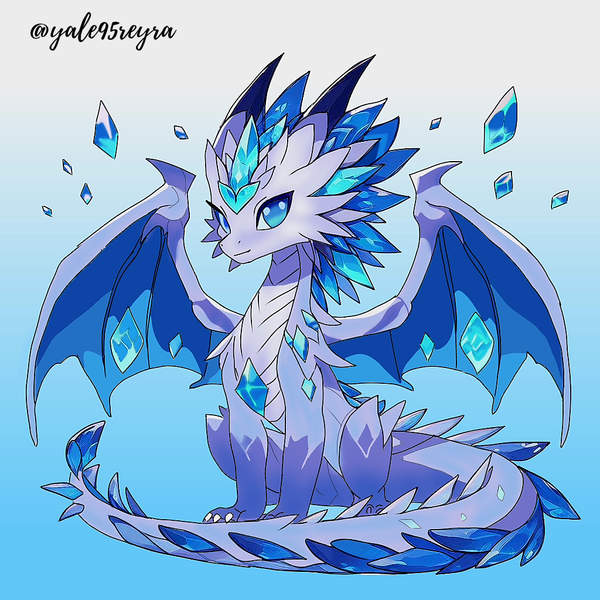 [EN-ES] Female version of Glacion - Holozing fanart.