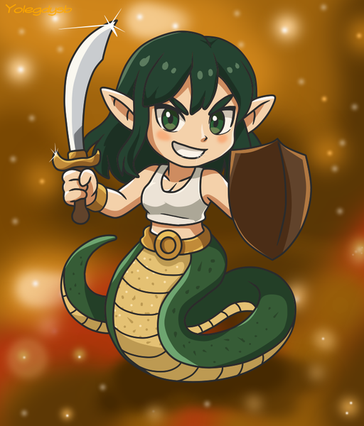 Naga Warrion - Splinterlands Art Contest 347, Digital Art