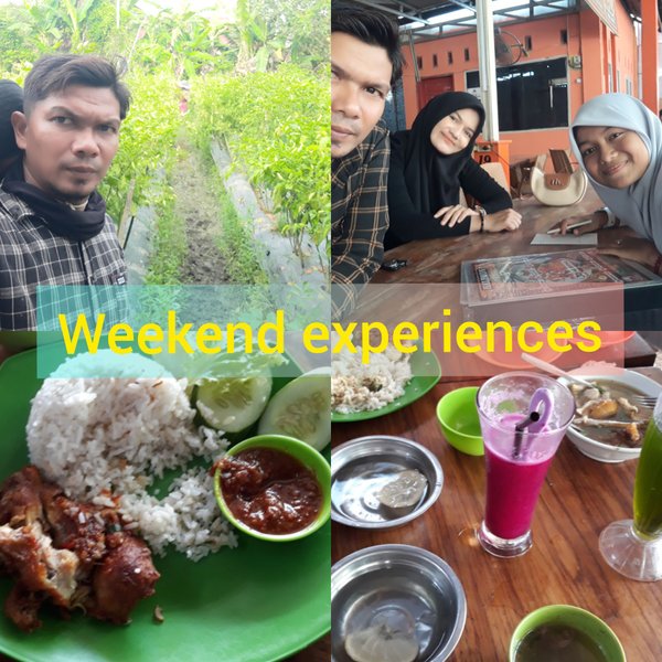 weekend experience: eating out with family