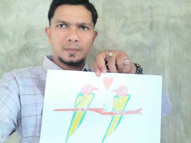 Creative-sunday: drawing a bird from number 2