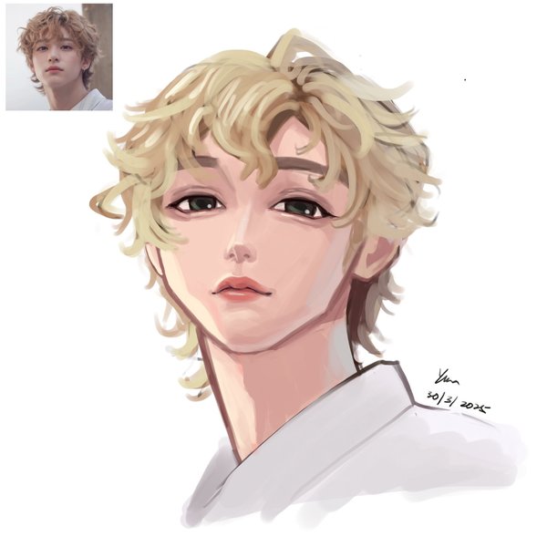 Random painting practice in my own style | Illustration