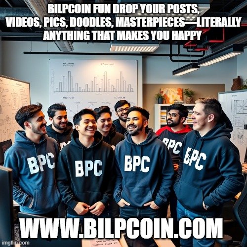 Bilpcoin Fun Drop your posts, videos, pics, doodles, masterpieces—literally anything that makes you happy