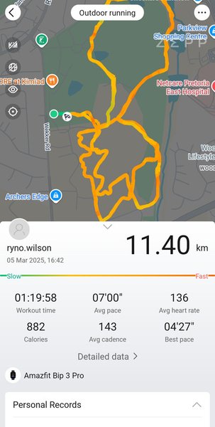 My first Trail Run