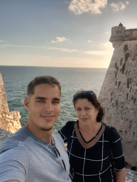 Strolling with my mother through the Morro de La Habana