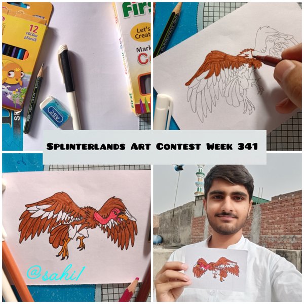 Screeching Vulture | Splinterlands Art Contest Week 341