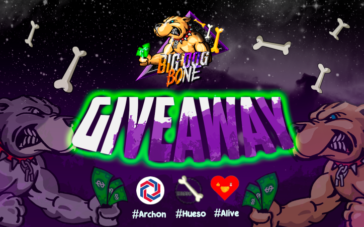 Big Dog Bone: Sorteo /Giveaway – 1 Ganador / win 1 de Token #Hueso, #Archon y #Alive (Diary) Sorteo # 1027.