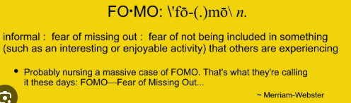 When FOMO?