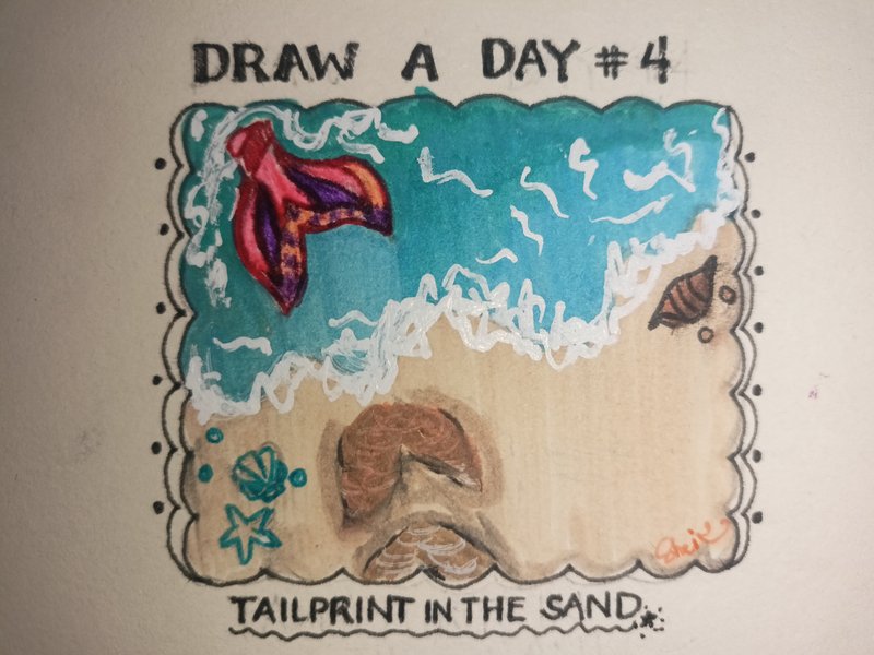 Draw a Day #4: Tailprint in the Sand