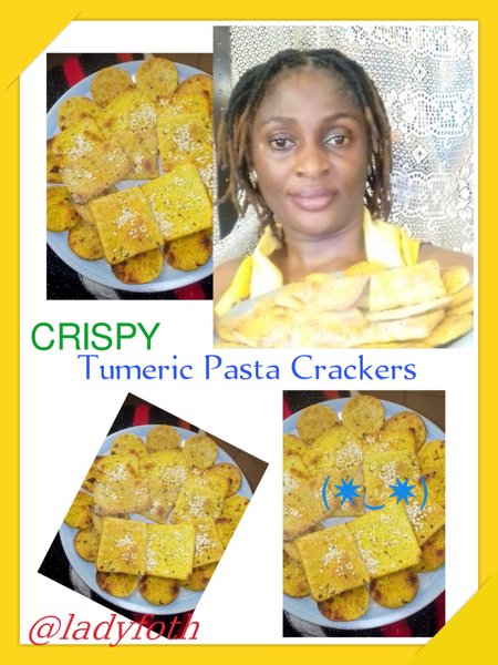 Tumeric Pasta crackers