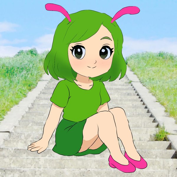 Baby girl version of larvie
