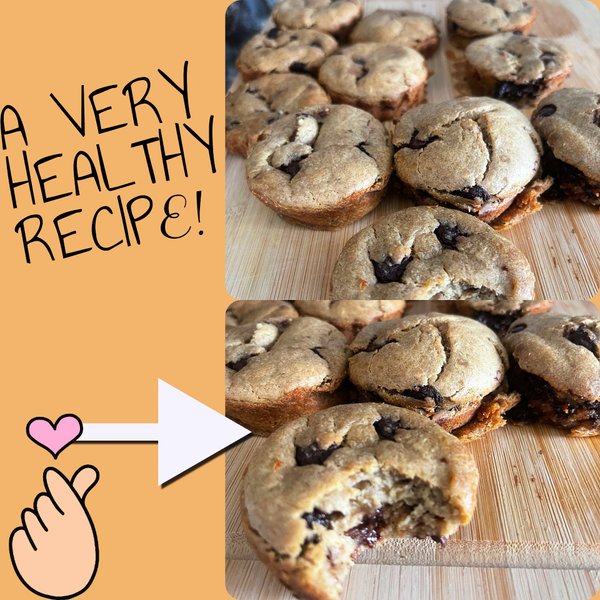 DELICIOUS HEALTHY CHOCOLATE BANANA CUPCAKE RECIPE.🍫🍌 (ENG-ESP)