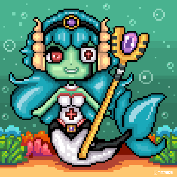 Mermaid Healer 🧜🏼‍♀️ Splinterlands | Pixel • FanArt | Eng • Esp