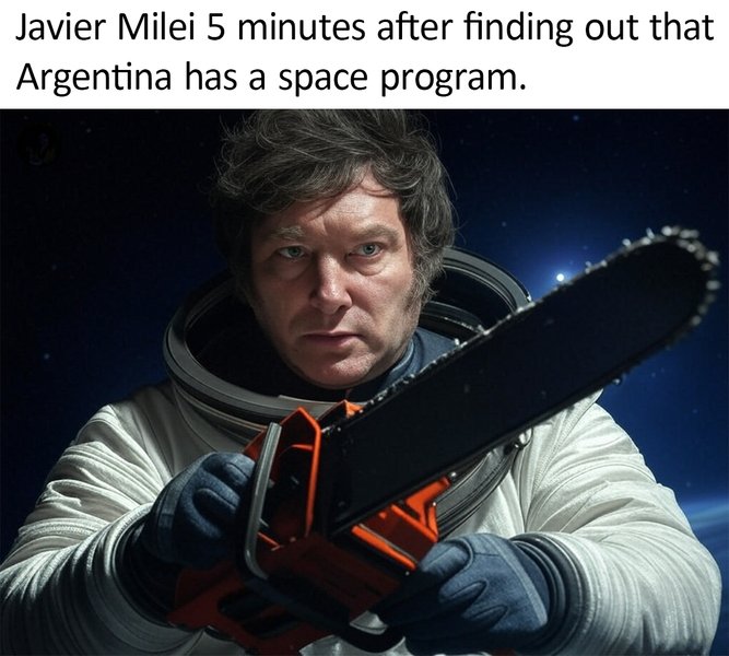 Javier Milei - space saver!