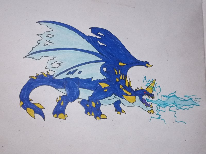 🎨Splinterlands Art Contest🎨Week 339 -Lightning Dragon