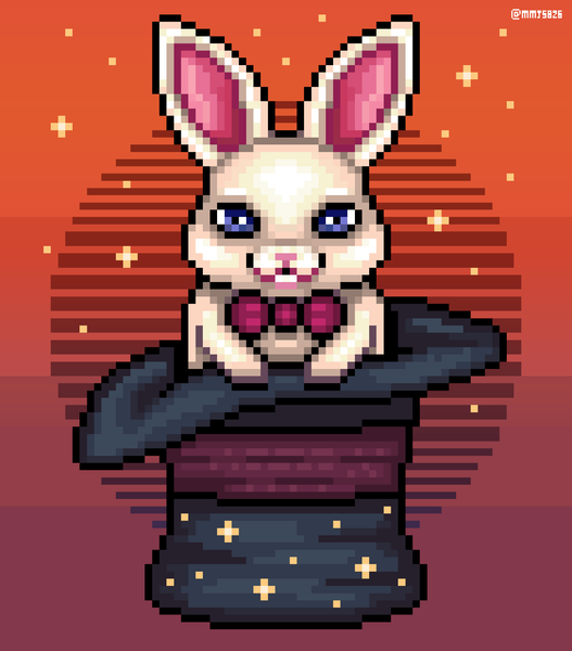 Hocus Pocus Bunny 🪄 Abracadabra Conejito 🪄 Magic 🪄 Pixel Art 🪄