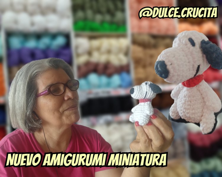 Mini Snoopy, nuevo amigurumi crochet [Es-En]