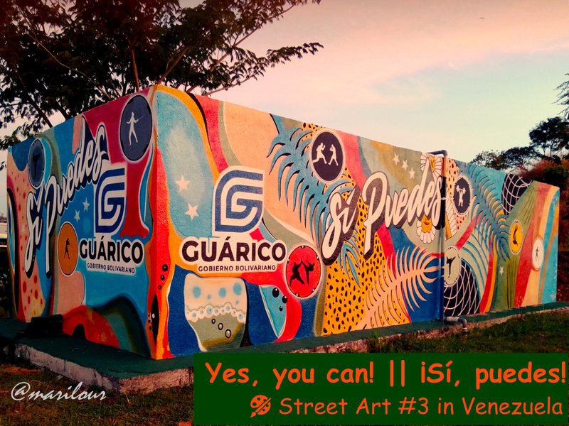 Yes, you can! || ¡Sí, puedes! 🎨 Street Art #3 in Venezuela