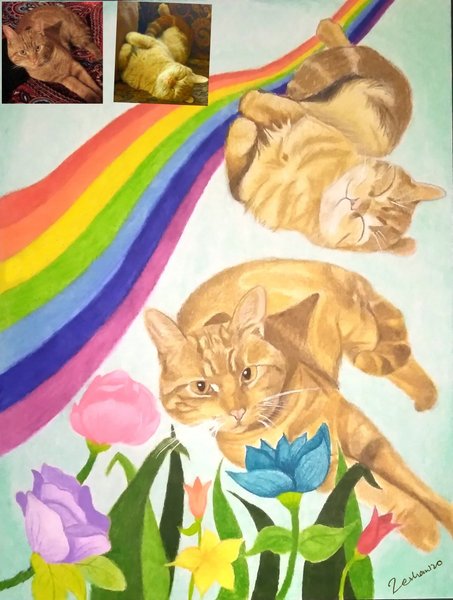 “Drawing My Aunt’s and Cousin’s Cats”