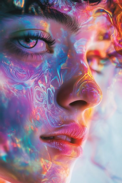 Ethereal Portraits with Depth and Vibrancy. Psychedelic Dreamlike Surrealities.