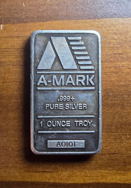 1oz Silver A-Mark "Type 2" Bar 