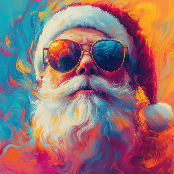 🎄🌟 Merry Christmas! Xmas Day Psychedelic Santa Collection! 🎅✨