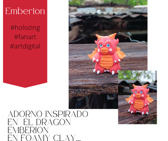 Ornament inspired by Emberion in foamy clay. Tutorial. Fanart. Holozing.