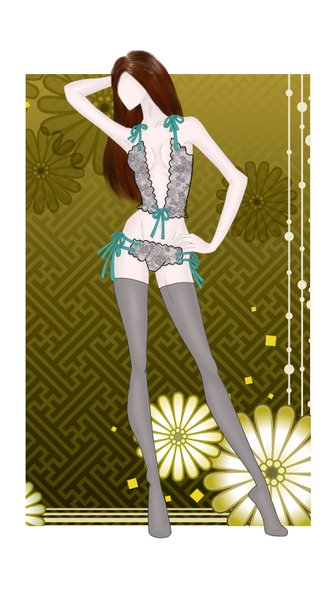 Fashion Illustration 027 - Teal & Grey Lingerie Set (Process & Video)